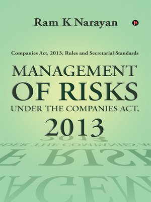 cover image of Management of Risks Under the Companies Act, 2013